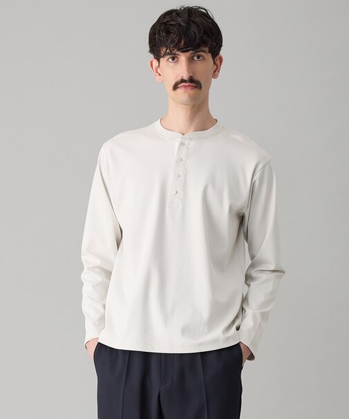 3シーズンスウェット ヘンリーネックTEE