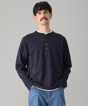 3シーズンスウェット ヘンリーネックTEE