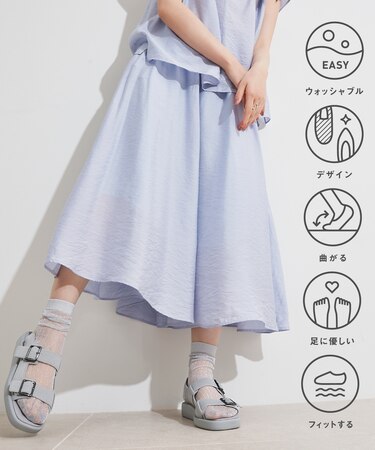 【洗える】バックルベルト サンダル