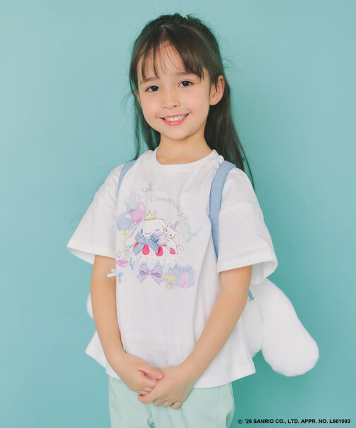 【シナモロール×ANY KIDS】プリント 半袖Tシャツ