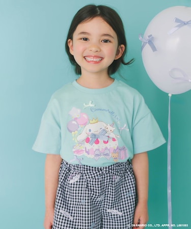 【シナモロール×ANY KIDS】プリント 半袖Tシャツ