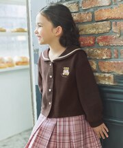【チョコレート シリーズ】セーラー スナップボタン カーディガン