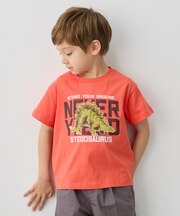 【綿100％】恐竜プリント 半袖Tシャツ