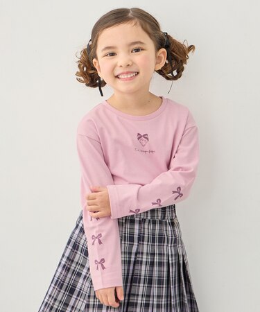 【一部店舗/WEB限定】【綿100%】プリント 長袖Tシャツ