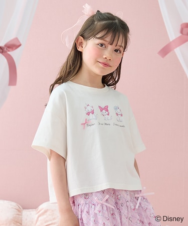 【ディズニー/マリー】ショート丈 半袖Tシャツ