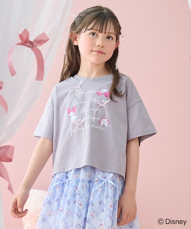 【ディズニー/マリー】ショート丈 半袖Tシャツ