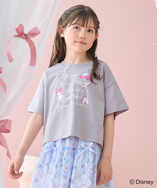 【ディズニー/マリー】ショート丈 半袖Tシャツ