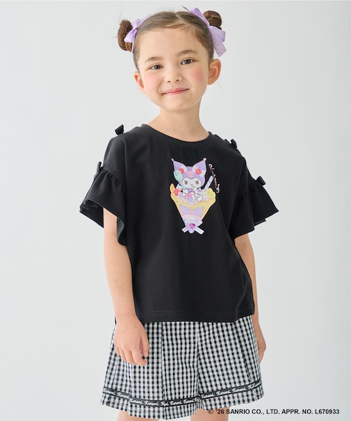 【サンリオキャラクターズ×ANY KIDS】ひんやり ファンシーフリル袖Tシャツ