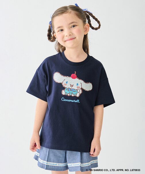 【サンリオキャラクターズ×ANY KIDS】ひんやり ミラクルスパンコール Tシャツ