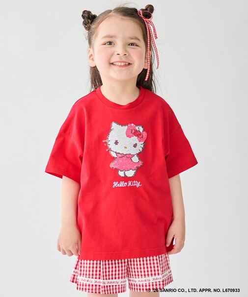 【サンリオキャラクターズ×ANY KIDS】ひんやり ミラクルスパンコール Tシャツ