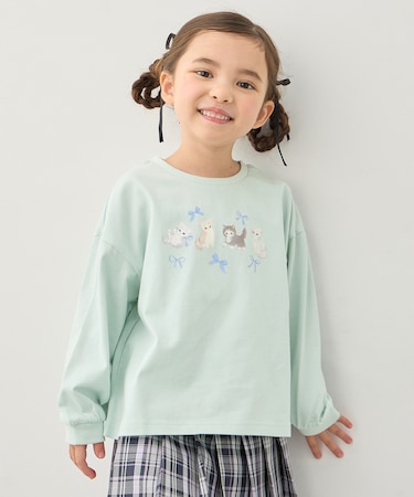【綿100%】ネコアソート 長袖Tシャツ