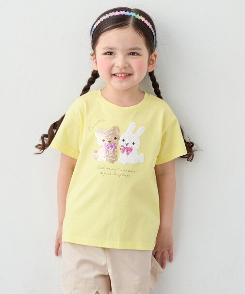 【綿100%】ドロップショルダーミラクルスパンコールTシャツ
