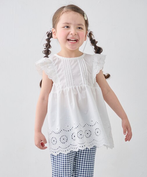 【新色追加】ひんやり レース刺繍ブラウス