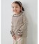【チョコレート シリーズ】フリル ハイネック 長袖Tシャツ