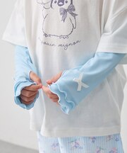 【UVカット】リボン付きアームカバー