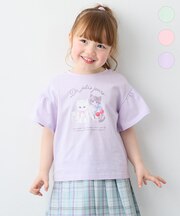 【綿100%】ドロップショルダー アニマルプリントTシャツ