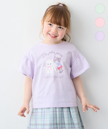 【綿100%】ドロップショルダー アニマルプリントTシャツ