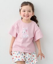 【綿100%】ドロップショルダー アニマルプリントTシャツ