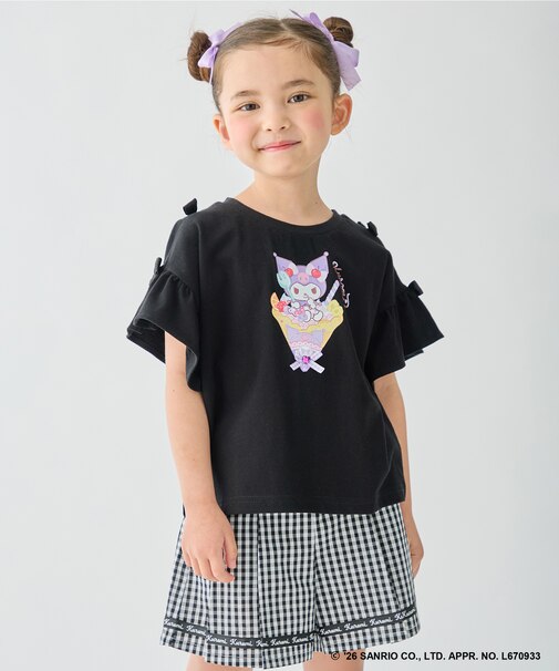 【サンリオキャラクターズ×ANY KIDS】ひんやり ファンシーフリル袖Tシャツ