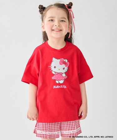 【サンリオキャラクターズ×ANY KIDS】ひんやり ミラクルスパンコール Tシャツ