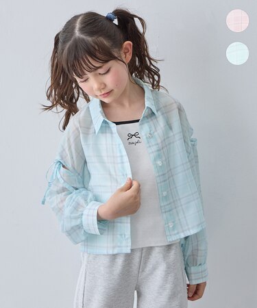 シアーチェックシャツ