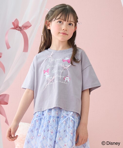 【ディズニー/マリー】ショート丈 半袖Tシャツ