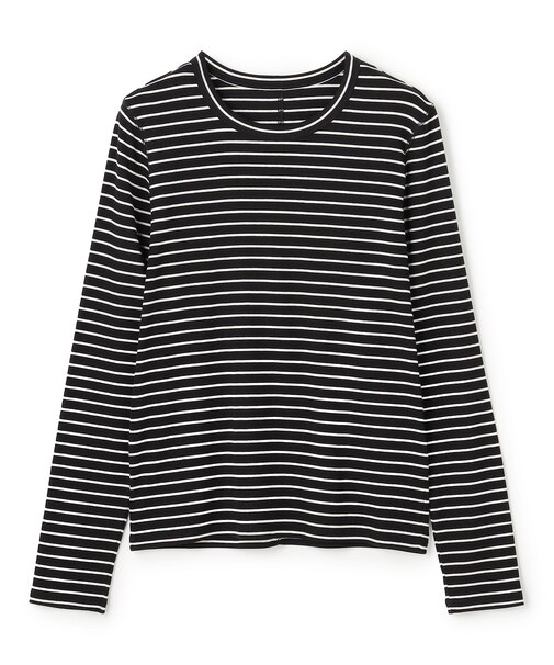 コットンカシミヤ クルーネックカットソー