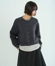 【新色追加】BEAUTY FORM JERSEY スナップカーディガン