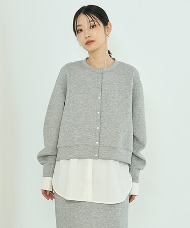 【新色追加】BEAUTY FORM JERSEY スナップカーディガン