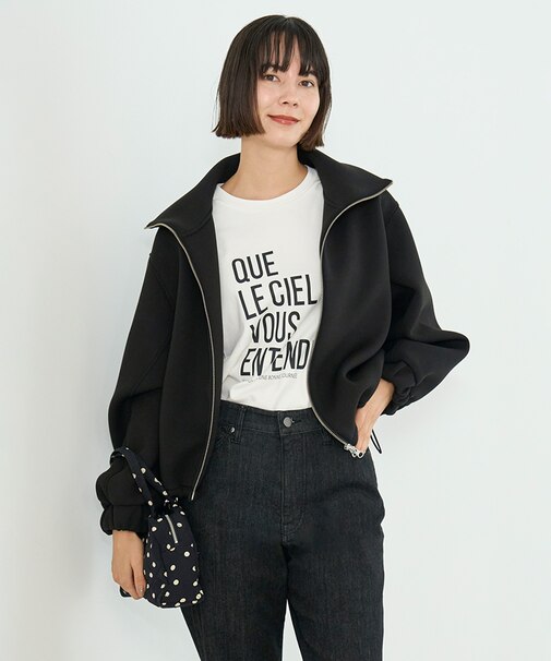 【VERY×UNFILOコラボ】BEAUTY FORM JERSEY+ ZIPブルゾン