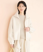 【VERY×UNFILOコラボ】BEAUTY FORM JERSEY+ ZIPブルゾン