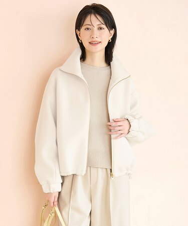 【VERY×UNFILOコラボ】BEAUTY FORM JERSEY+ ZIPブルゾン