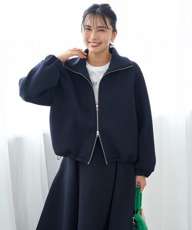 【VERY×UNFILOコラボ】BEAUTY FORM JERSEY+ ZIPブルゾン