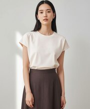 【新色追加】BEAUTY FORM-Tコットン ロゴフレンチT