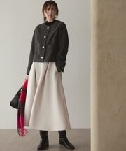 【VERY×UNFILOコラボ】BEAUTY FORM JERSEY+ ボリューム フレアスカート
