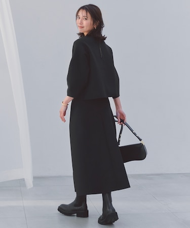 【セレモニー】BEAUTY FORM KNIT フレアスカート セットアップ
