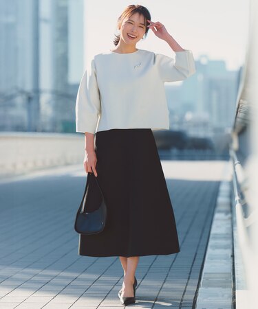 【セレモニー】BEAUTY FORM KNIT フレアスカート セットアップ