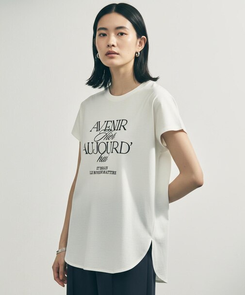 【新色追加】BEAUTY FORM-T cotton ロゴ フレンチスリーブ Tシャツ