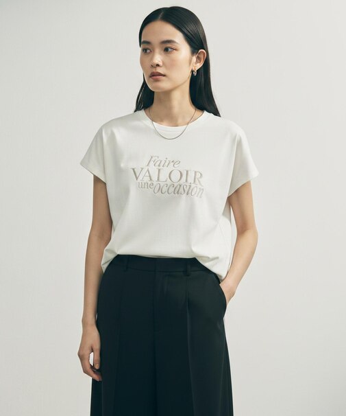 【新色追加】BEAUTY FORM-T cotton ロゴ フレンチスリーブ Tシャツ