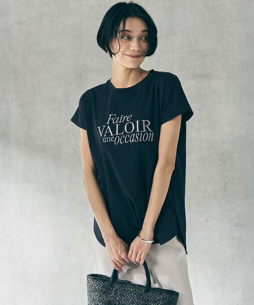 【新色追加】BEAUTY FORM-T cotton ロゴ フレンチスリーブ Tシャツ