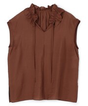 【WEB限定カラー】ヴィンテージシアー フリルネック ブラウス
