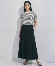 【WEB限定カラー】ヴィンテージシアー ギャザーワイドパンツ