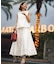 【セットアップ着用可/ウエストゴム】FINE MOVE パンチング ドット スカート