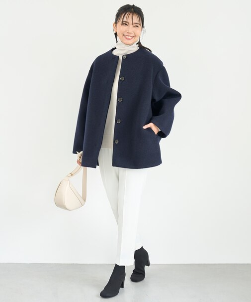 【ウエストゴム/14サイズ展開】beauty warm pants テーパード