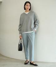【ウエストゴム/14サイズ展開】beauty warm pants テーパード