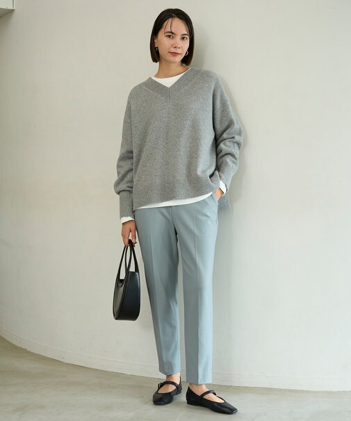 【ウエストゴム/14サイズ展開】beauty warm pants テーパード