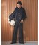 【UNFILO DENIM】撥水ストレッチ ワイドストレートデニム