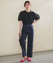 【UNFILO DENIM/新色追加】撥水ストレッチ テーパードデニム