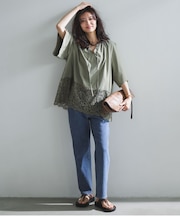 【UNFILO DENIM/新色追加】撥水ストレッチ テーパードデニム