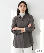 フィブリルクロス オーバーシャツ
